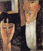 Amedeo Modigliani Bride and Groom oil painting